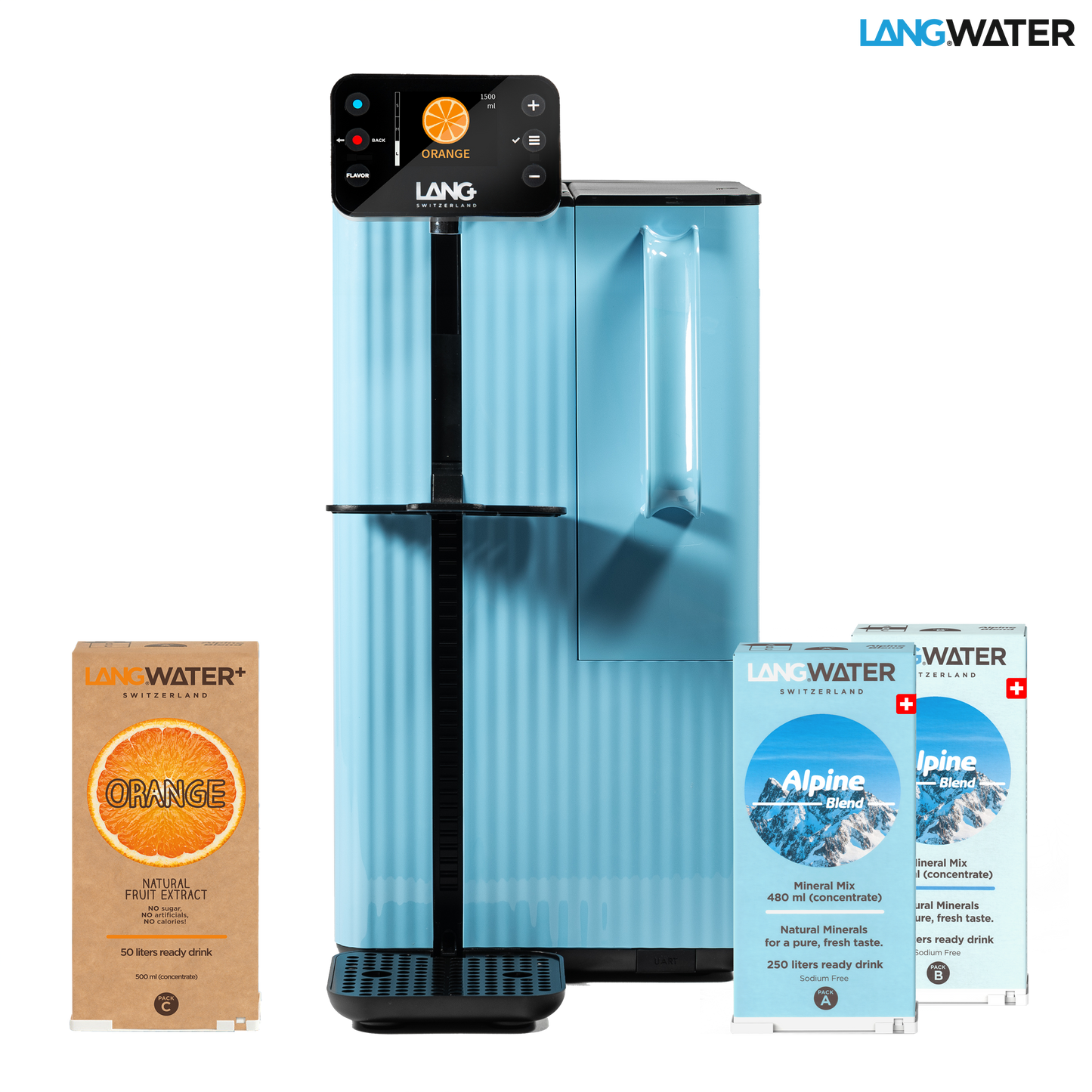 TheWell 2 Starter Kit + Orange - Countertop Reverse Osmosis filter with Minerals (UK)