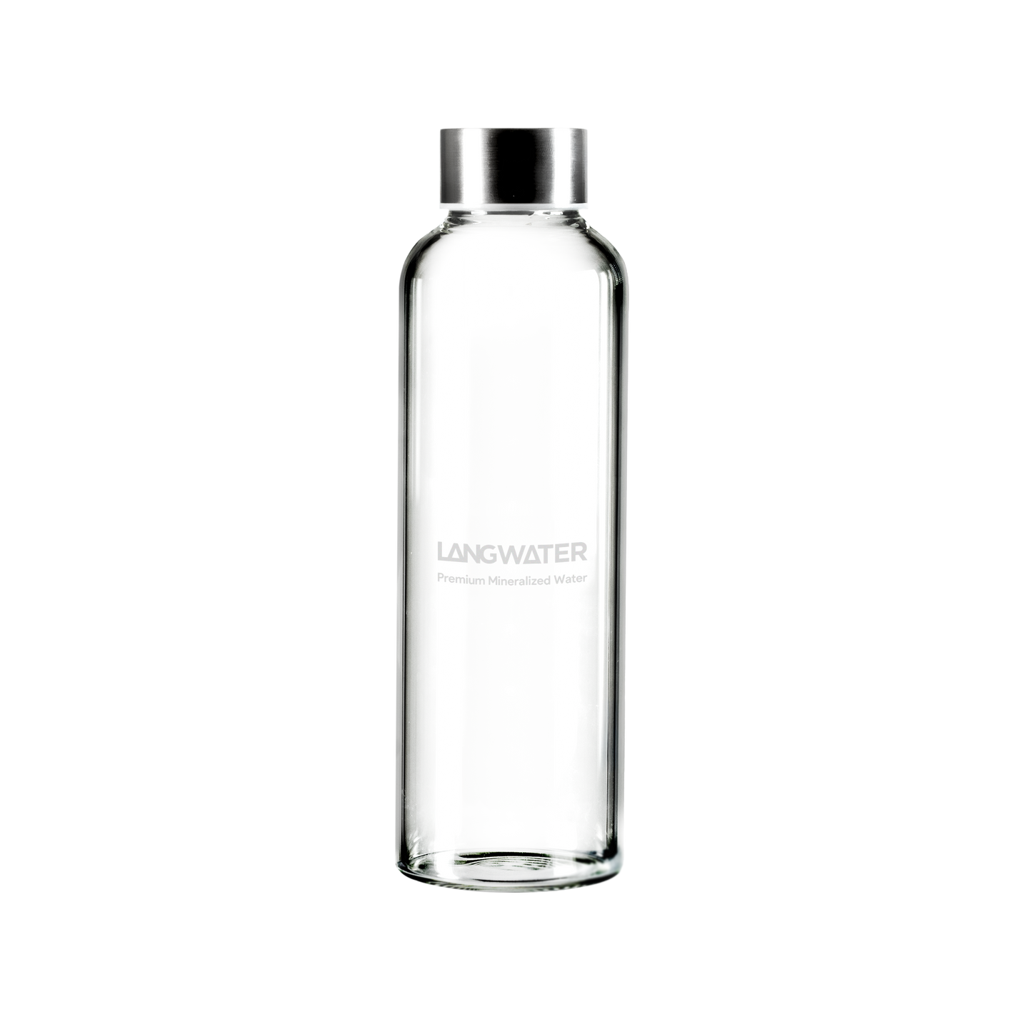 LANGWATER Glass Water Bottle with Metal Cap – 500ML (UK)