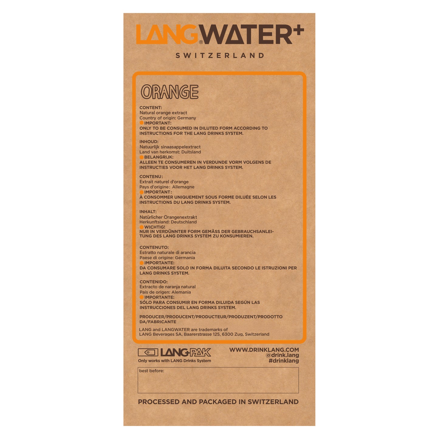 Langwater+ Orange (UK)