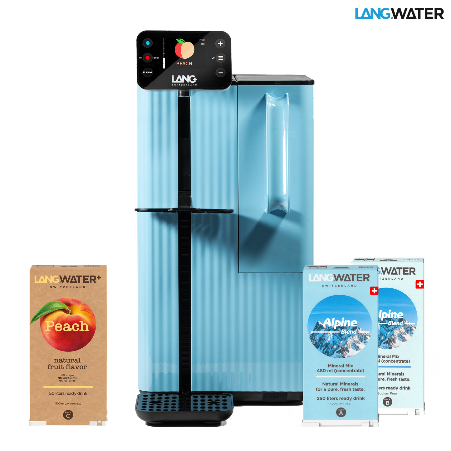 TheWell 2 Starter Kit + Peach - Countertop Reverse Osmosis filter with Minerals (UK)