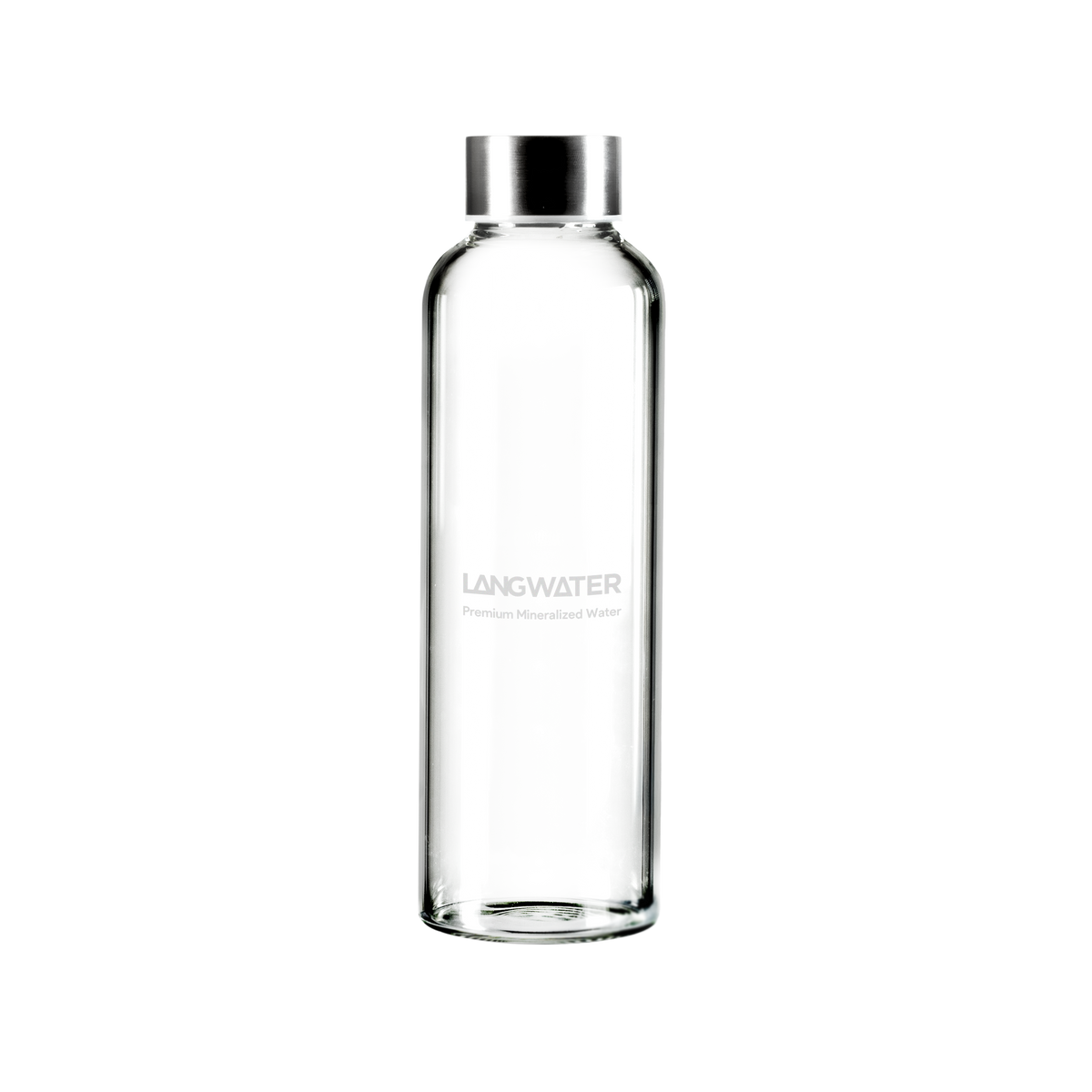 LANGWATER Glass Water Bottle with Metal Cap – 500ML (UK)