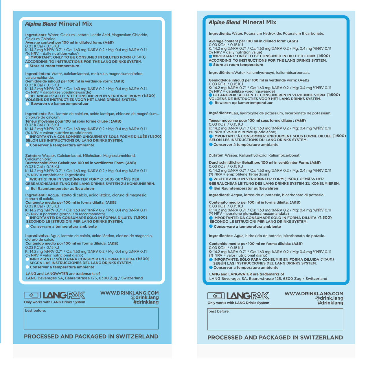 Langwater Alpine Blend Minerals Langpaks (UK)