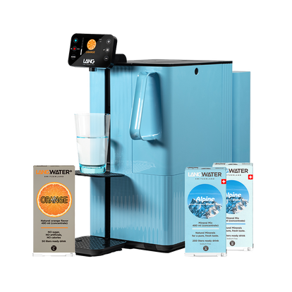 Countertop Reverse Osmosis filter with Minerals & Orange Flavour - TheWell 2 Starter Kit (UK)