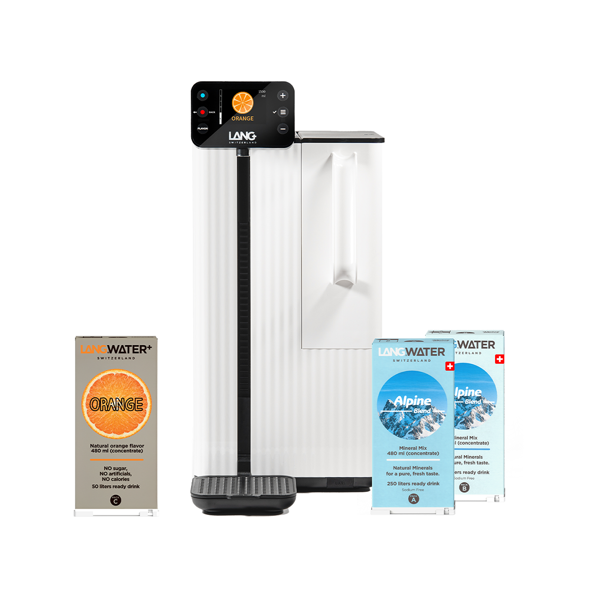 Countertop Reverse Osmosis filter with Minerals & Orange Flavour - TheWell 2 Starter Kit (UK)