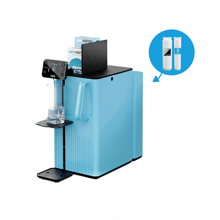 Countertop Reverse Osmosis filter with Minerals & Lemon Flavour - TheWell 2 Starter Kit  (UK)
