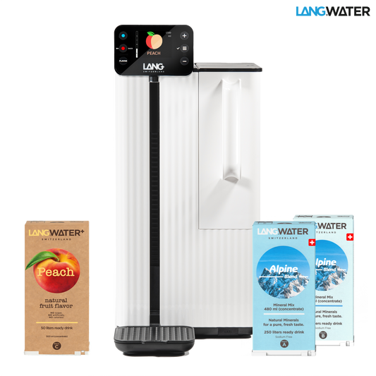 TheWell 2 Starter Kit + Peach - Countertop Reverse Osmosis filter with Minerals (UK)