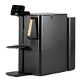 Black LANG water FILTRATION machine with a digital display on a white background